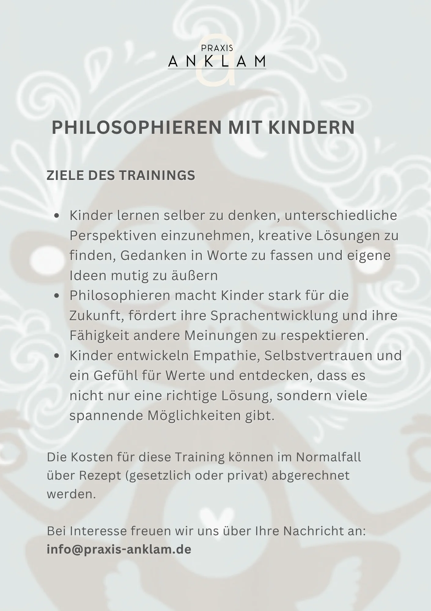 Philosophieren mit Kindern – Praxis Anklam